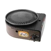 【Iwatani 岩谷】日本圓型無煙燒烤磁式瓦斯烤爐-1.0kW-咖啡色(CB-SLG-1)