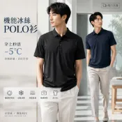 【隔日到貨】爆🔥同UNIQLO版型POLO衫 日系冰絲裸感polo衫男 吸濕排汗短袖上衣 高品質翻領上衣大尺碼涼感衣