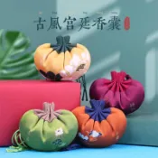 宮廷古風手工刺繡荷花香囊空袋端午節送禮品隨身薰衣艾草香包香袋