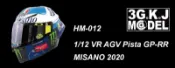 KHALED HM12 1/12 安全帽模型  AGV Pista GP-RR MISAND 2020