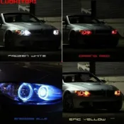 ledH8適用寶馬BMW天使眼E92 E60 E90日行燈光源 X6 Z43係5係光圈燈泡 6/4