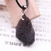 協貿國際日用品生活1館 水晶原石吊墜天狼星玻璃隕石礦物項鏈能量石頭掛件男女款飾品
