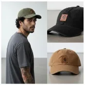 carhartt 美式皮標棒球帽 水洗老帽 工裝滑板品牌