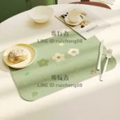 皮革餐墊防油防水餐桌墊學生兒童碗墊隔熱墊子防燙碗墊杯墊【步行者戶外生活館】