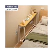 (店+)長條桌寬30多層置物架出租房簡易電腦桌書桌臥室床邊桌靠牆窄桌子
