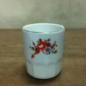 WH4990【四十八號老倉庫】全新 早期 台灣 關東 玫瑰花 茶杯 140cc 有字 1杯價【懷舊收藏擺飾道具】