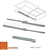 含稅附發 烤漆自走靜音滑軌 250~400mm附螺絲(1組2支 不拆單支出貨) 家具滑軌 傢俱滑軌 書櫃滑軌 抽屜滑軌