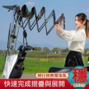 新貨優選電瓶車雨棚篷電動摩託車 機車防風擋雨防曬伸縮遮陽傘伸縮折疊快拆新款防曬防雨擋風罩 加長7字車棚機車 遮陽傘