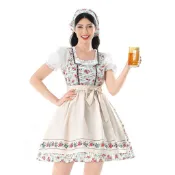 2026萬聖節服裝德國啤酒節服裝慕尼黑狂歡節田園農場女僕裝巴伐利亞Dirndl連衣裙