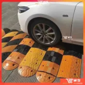 維斯 品質優選 工程款加厚5CM橡膠減速帶道路緩衝帶高承重減速墊減速坡限速帶