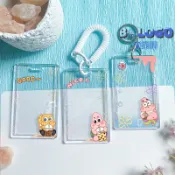 派大星海綿寶寶卡套公交卡套幼兒接送卡行李牌學生校園卡工作證件套捷運硬飯卡套