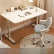 明熙精品屋 【電競升降】升降桌 電腦桌 書桌 學習桌 電競桌 辦公桌 站立辦公桌 手動升降 桌腳穩固 小戶型適用 兒童成長桌 簡約設計