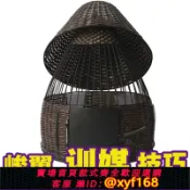 大誠優選 {可打統編 最低價}峻翼手工制作不銹鋼烤黑漆 金屬鷓鴣養殖籠竹編 竹雞籠鷓鴣鳥籠