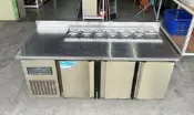永達二手傢俱生活館/6尺工作台冰箱/全藏工作台冰箱/沙拉吧冰箱/冷藏工作檯冰箱/臥式白鐵冰箱/營業冰箱/商用冰箱