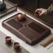 全球選品1館 生活百貨 花梨木茶盤家用實木託盤2026新款功夫茶具套裝瀝水儲水乾泡小茶臺