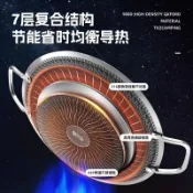 烤肉盤 韓式烤肉盤 	露營烤盤 不沾烤盤 卡式爐烤盤【6153人收藏】探險者戶外烤盤燒烤盤韓式烤肉鍋露營家用316不鏽鋼