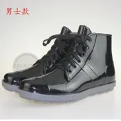 ~幸福家園~男士短筒雨鞋~夏季新款雨鞋雨靴~男韓版時尚防水鞋~套鞋黑膠鞋雨靴