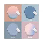 (店+)拾光良品 純色滑鼠墊護腕手托辦公室簡約筆記型電腦矽膠3D立體男女生防滑墊