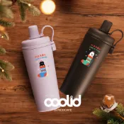 【RICOCAFE】酷力杯耶誕限定款 800ml 陶瓷塗層(磁吸吸管杯/環保杯/隨行杯/冰霸杯/手搖飲料/保冰保溫瓶)