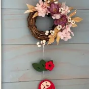 歐蕾塔手作***福氣滿滿花圈