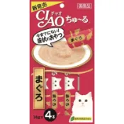 貓零食  日本CIAO 貓肉泥 日本 ciao 啾嚕肉泥 寒天貓零食 寒天肉泥 貓肉泥(14g*4入/包)