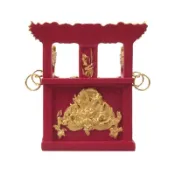佛敎用品媽祖靜心汽車菩薩擺件 神明香火靈修龍椅關公工藝品車載 院 佛可放修行 禪道轎子  道敎包 W4RA
