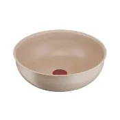 【Tefal 特福】法國製巧變精靈系列26CM不沾鍋炒鍋-奶茶粉(IH爐可用鍋)
