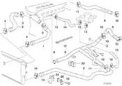 BMW E39-M52(520/523/528)全車引擎冷卻水管