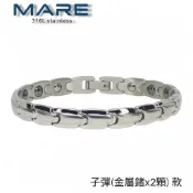 § 庫存特惠品 §【Mare】㊣316L白鋼手鍊：子彈(金屬鍺) 款【售後服務&保固12個月】