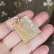 《希晶晶石》珊瑚玉/菊花玉項鏈墜/吊墜 長方型 實物拍攝 一物一拍 無修圖無濾鏡 台灣現貨不用等  BDD-B432