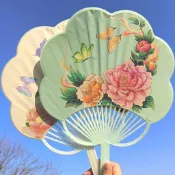 【台灣出貨】國風扇子古典夏天涼快手搖扇復古手持手搖扇學生通用扇風大扇子