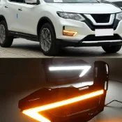 Nissan X-trail 17-25款日行燈LED日間行車燈前霧燈轉向燈