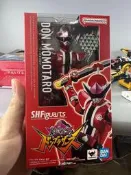 免運 接近全新！暴太郎shf 咚桃太郎shf 暴太郎戰隊咚兄弟 超級戰隊shf 萬代 僅拍壹期視頻回盒！ 肩甲有壹邊球形