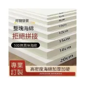(店+)小柒家Mercure 沙發海綿墊子坐墊定制50d高密度海棉塊60d加厚加硬飄窗座墊高回彈