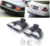 ☆小傑車燈家族☆全新 W203 W208 W210 W211 W220 W163 不鏽鋼四出尾飾管 排氣管