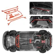台灣現貨Ford Focus底盤拉桿套件適用福克斯MK2 / MK3/ ST 頂吧平衡桿 強化汽車改裝件 防傾桿