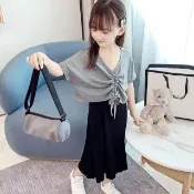 【小衣衫童裝】中大女童夏季氣質款二件式套裝(1130303)