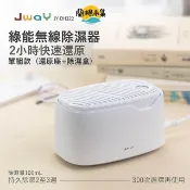 【HOTAI購】【JWAY】綠能無線除濕器2小時極速還原 JY-DH322