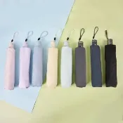 【2mm】絢彩極致輕量220g自動折傘 晴雨兩用抗UV傘 8色任選(雨傘 迷你輕量傘 陽傘 折疊傘 晴雨傘 口袋傘)
