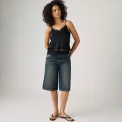 【LEVIS】Super Baggy低腰寬鬆牛仔短褲 女生牛仔褲 人氣新品 005DT-0017