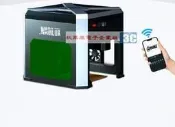 家用雷射雕刻機K6 附3W雷射頭 80X80mm雕刻面積 可手機、PC鏈接 臺式Logo打標機 雕刻 切割 全自動打碼