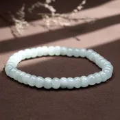 冰種白翡翡翠手珠 | 天然緬甸玉A貨翡翠 | 送禮