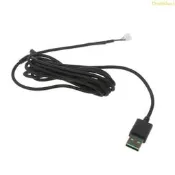 Razer好品質 USB 鼠標電纜替換線適用於 DeathAdder 耐用尼龍編織線 Elite 有線遊戲鼠標