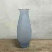 特價 WH14264【四十八號老倉庫】全新 早期 台灣 藍色 氣泡 玻璃 花瓶 高18cm 1瓶價【懷舊收藏拍片道具】