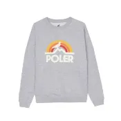 【POLER STUFF】PIGEON RAINBOW CREW 長袖上衣(STAPLE 聯名款 / 灰色)