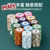 NEW-PEACE-👑籌碼棋牌室專用德州撲克代幣打麻將牌用賭場紀念積分圓形獎勵卡片677727727245