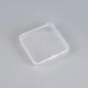 正方形有蓋扁盒透明pp塑膠包裝盒 玩 具零件圍棋分類盒小物料盒