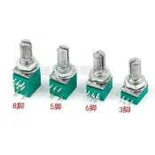 RK097NS單聯雙聯電位器小B5K/10K/20K/50K/100K功放音量音響音箱