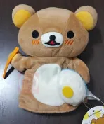【超絕版】SAN-X 2011年 拉拉熊系列 懶懶熊 豬鼻小雞 手偶 玩偶 公仔 飯糰 吃飯 用餐 用膳 相愛 辦家家酒