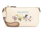 【yesgogogo 即食購】COACH PEANUTS SNOOPY史努比聯名款荔枝皮革手提包/手拿包